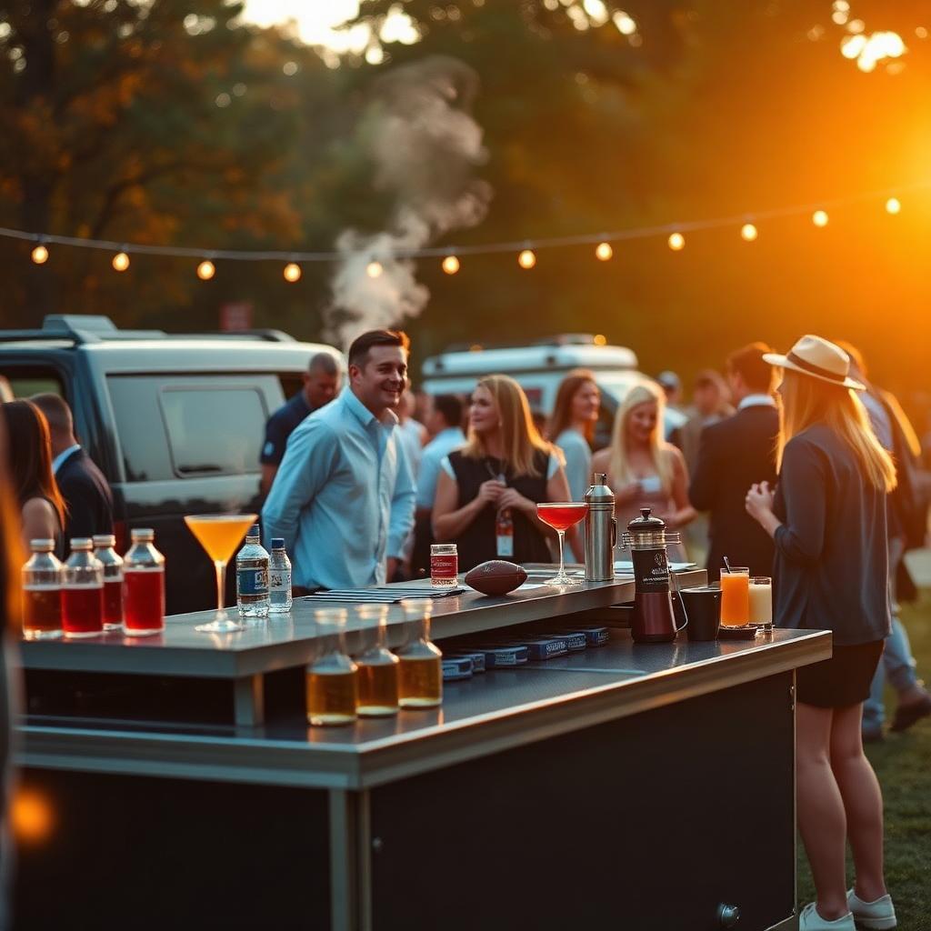 NCAA football tailgate bartending service